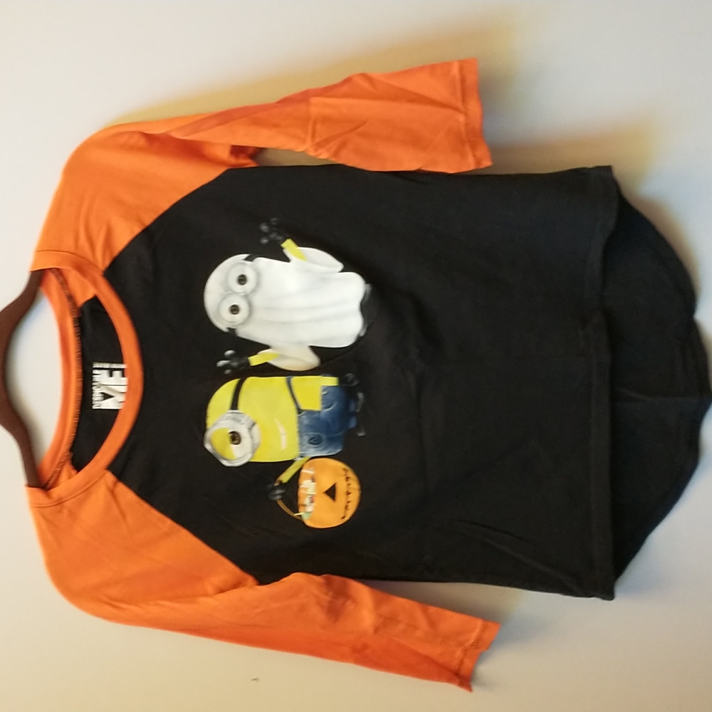 Minion Halloween Baseball Tee - S - Picture 1 of 4
